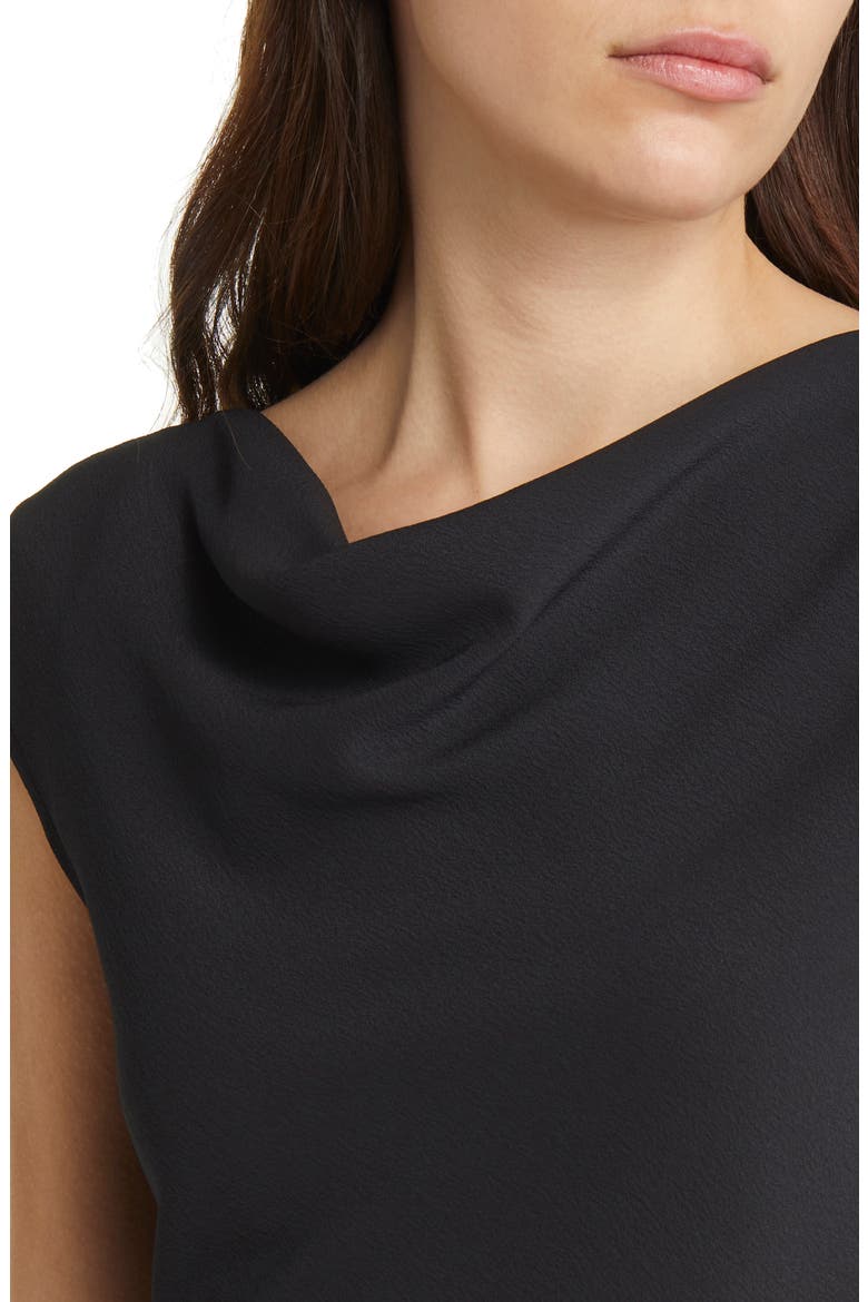 The Nora Eco Soft Wave Crepe Top, Alternate, color, BLACK
