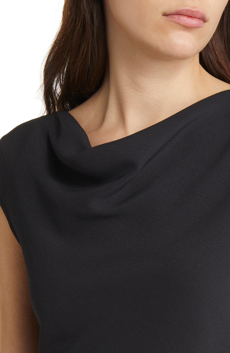 M.M.LaFleur The Nora Eco Soft Wave Crepe Top, Alternate, color, Black