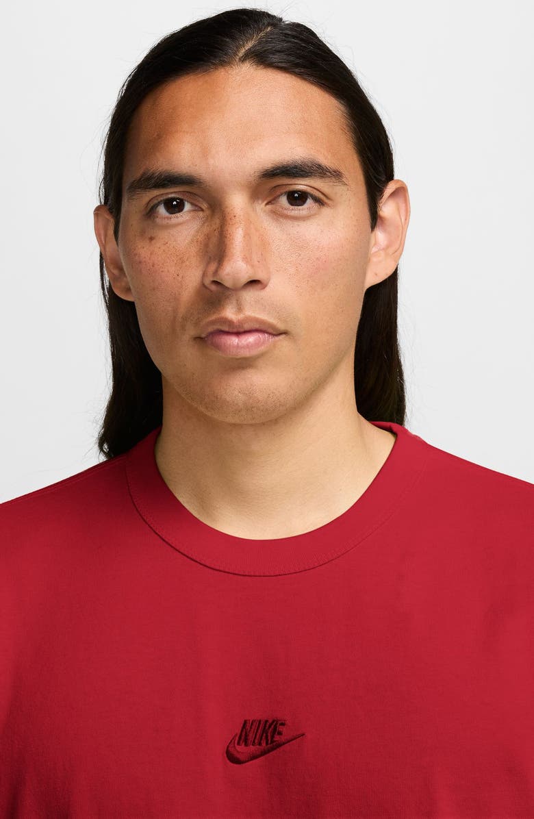 Nike Sportswear Max90 Logo Embroidered T-Shirt, Alternate, color, Gym Red