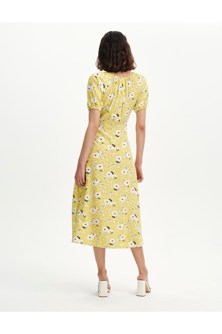 Regular Jada Puff Sleeve Midi Dress, Alternate, color, Green Floral
