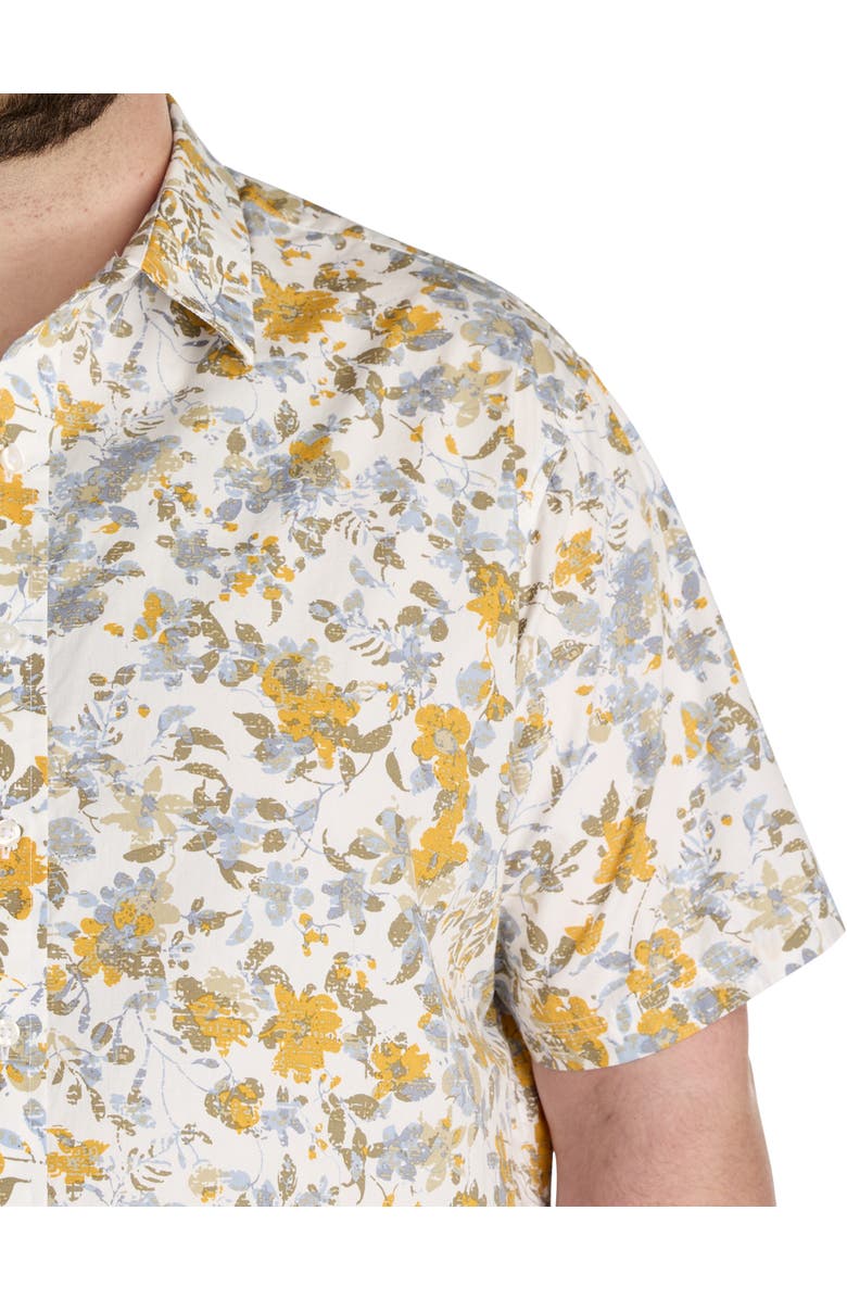 True Nation by DXL Big & Tall Watercolor Floral Sport Shirt, Alternate, color, Multi