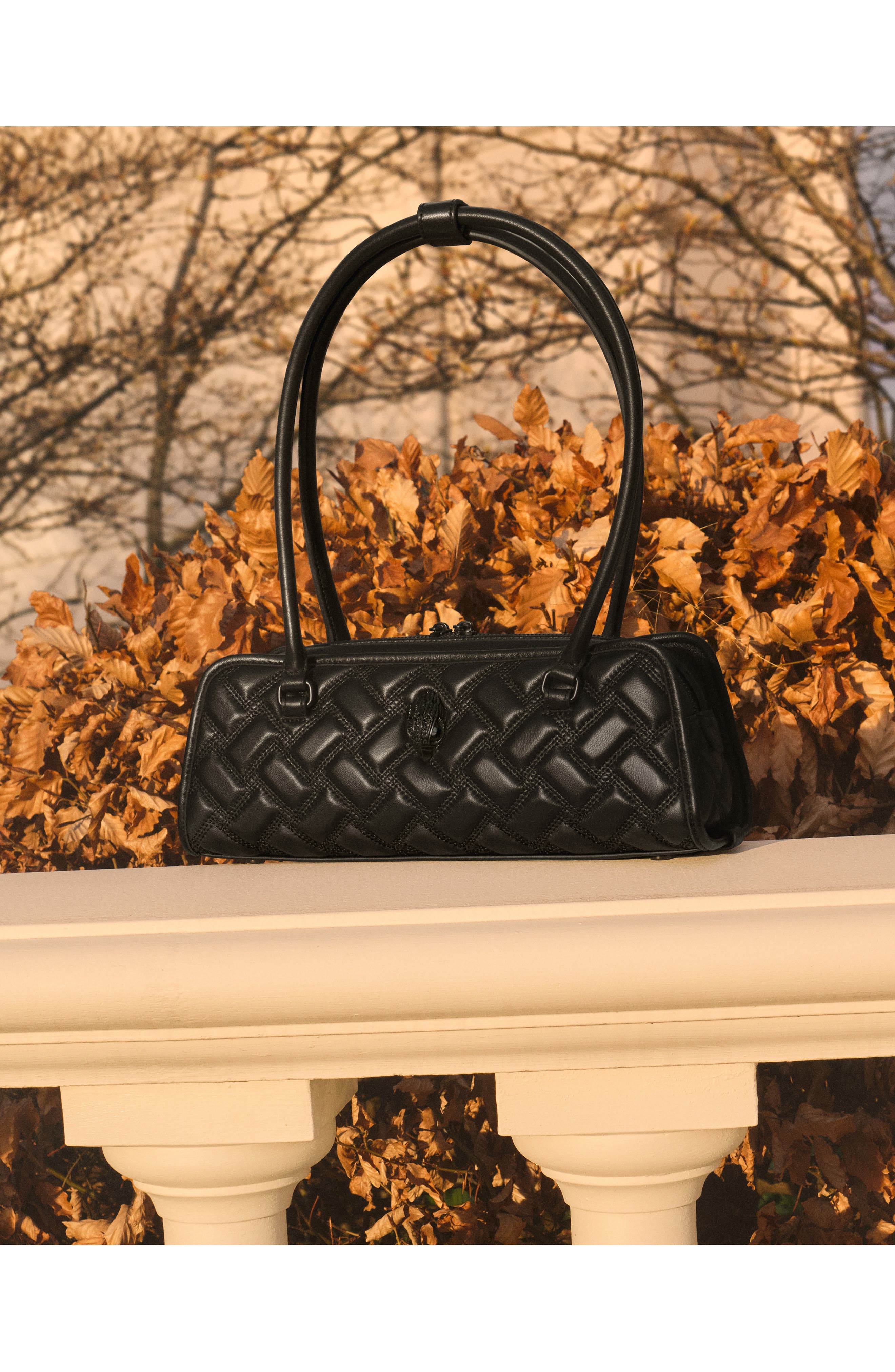Kurt Geiger London Kensington Quilted Shoulder Bag, Alternate, color, Black