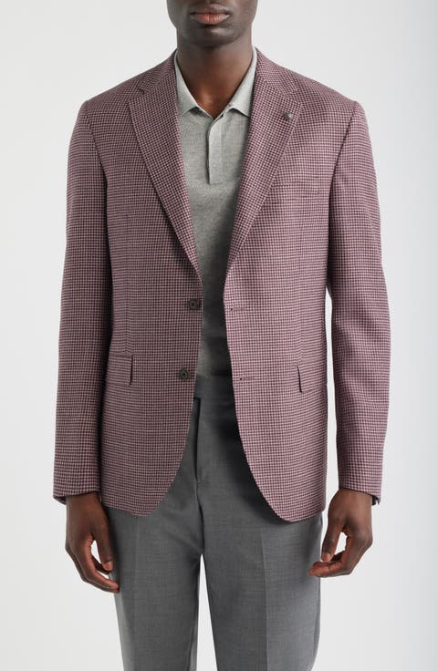 McAllen Micro Houndstooth Wool & Silk Blend Sport Coat