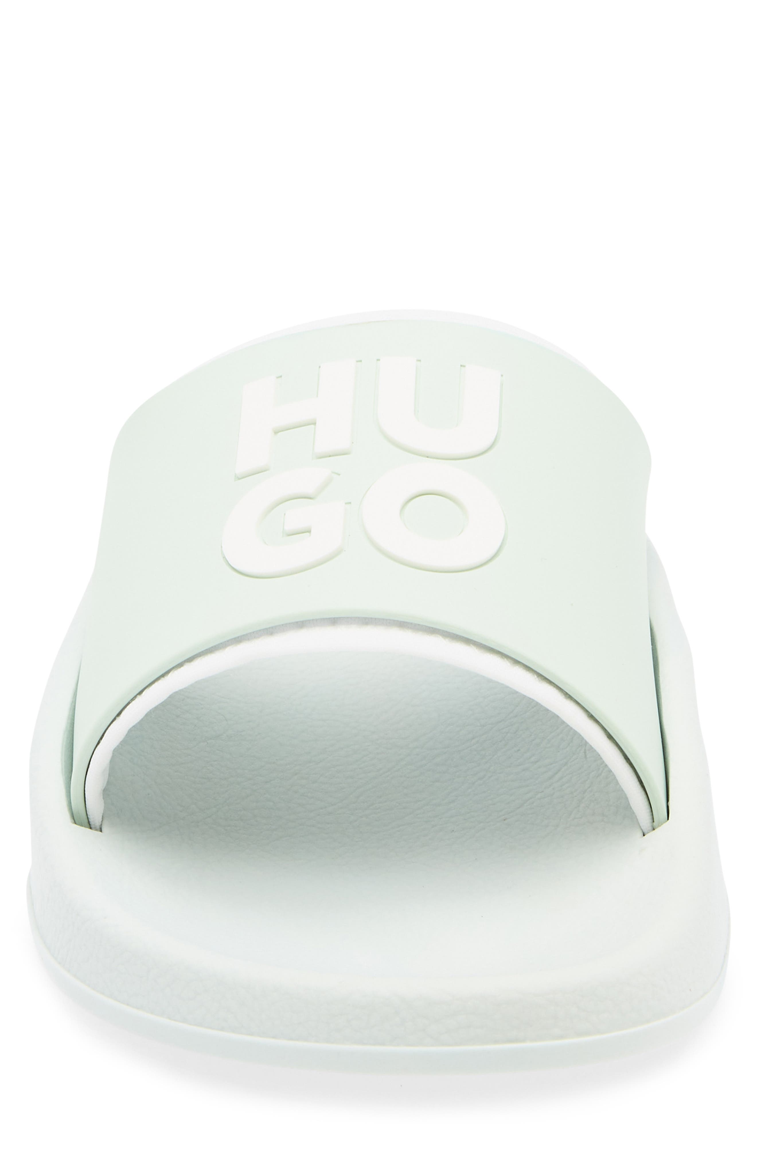 BOSS Nil Slide Sandal, Alternate, color, Light/ Pastel Green