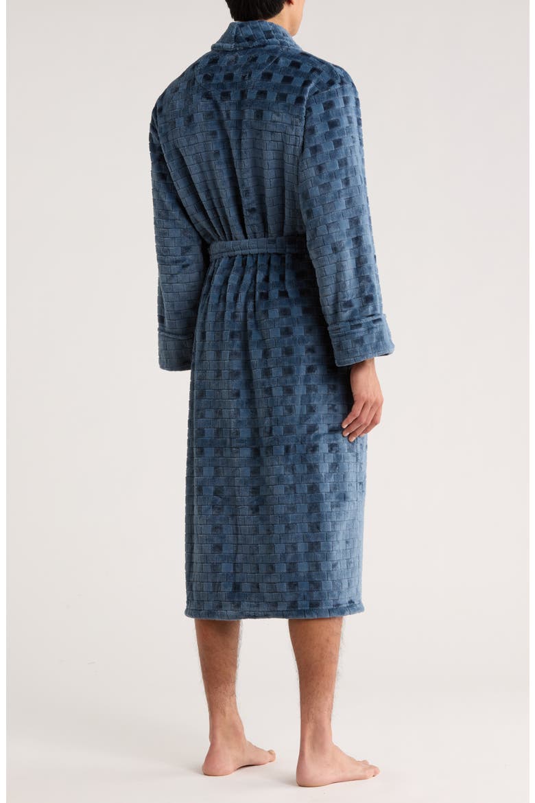 Check Robe, Alternate, color, NAVY