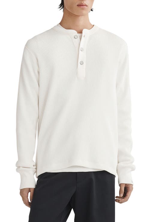 Garment Dyed Waffle Henley