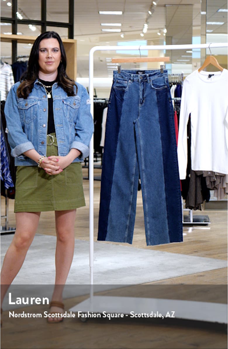 Getty Panel High Waist Wide Leg Jeans, sales video thumbnail