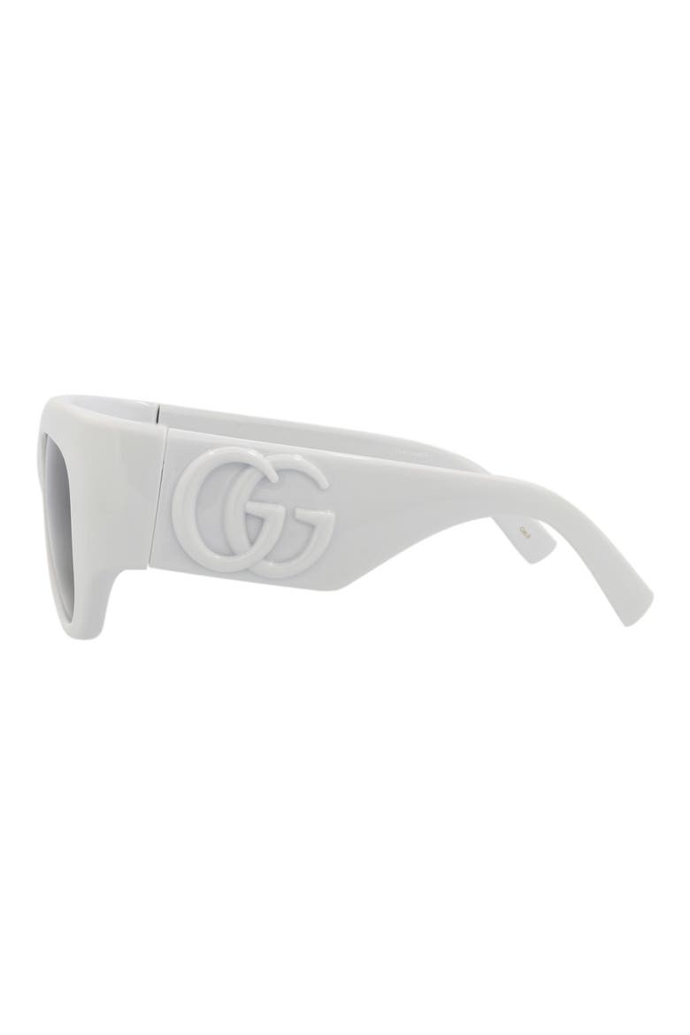 53mm Square Sunglasses, Alternate, color, GREY GREY GREY