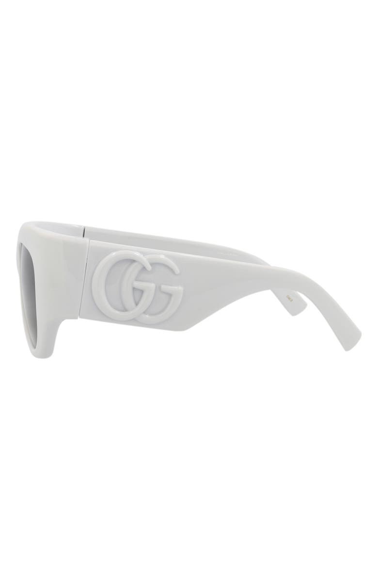 Gucci 53mm Square Sunglasses, Alternate, color, Grey Grey Grey