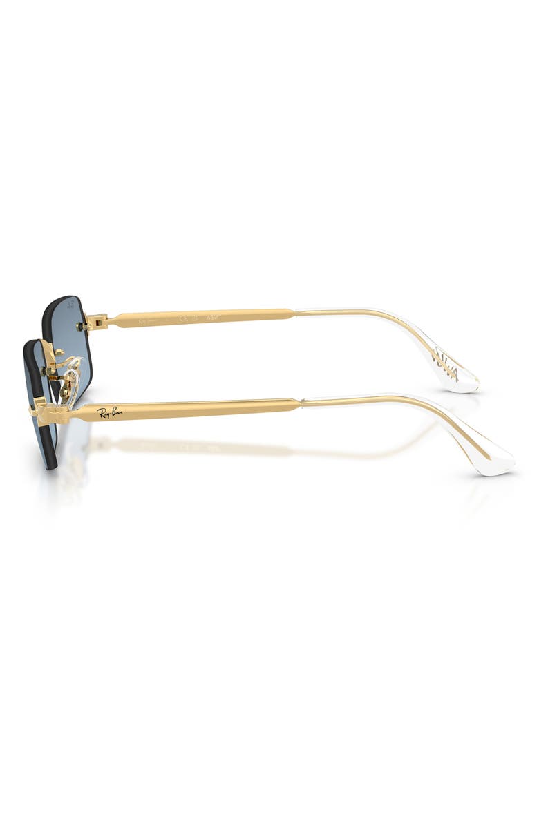 Ray-Ban 54mm x A$AP Rocky Gradient Rectangular Sunglasses, Alternate, color, Arista / Blue Dark Grey