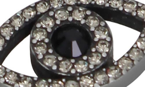 Kurt Geiger London Mixed Faux Pearl & Crystal Charm Bracelet In Black