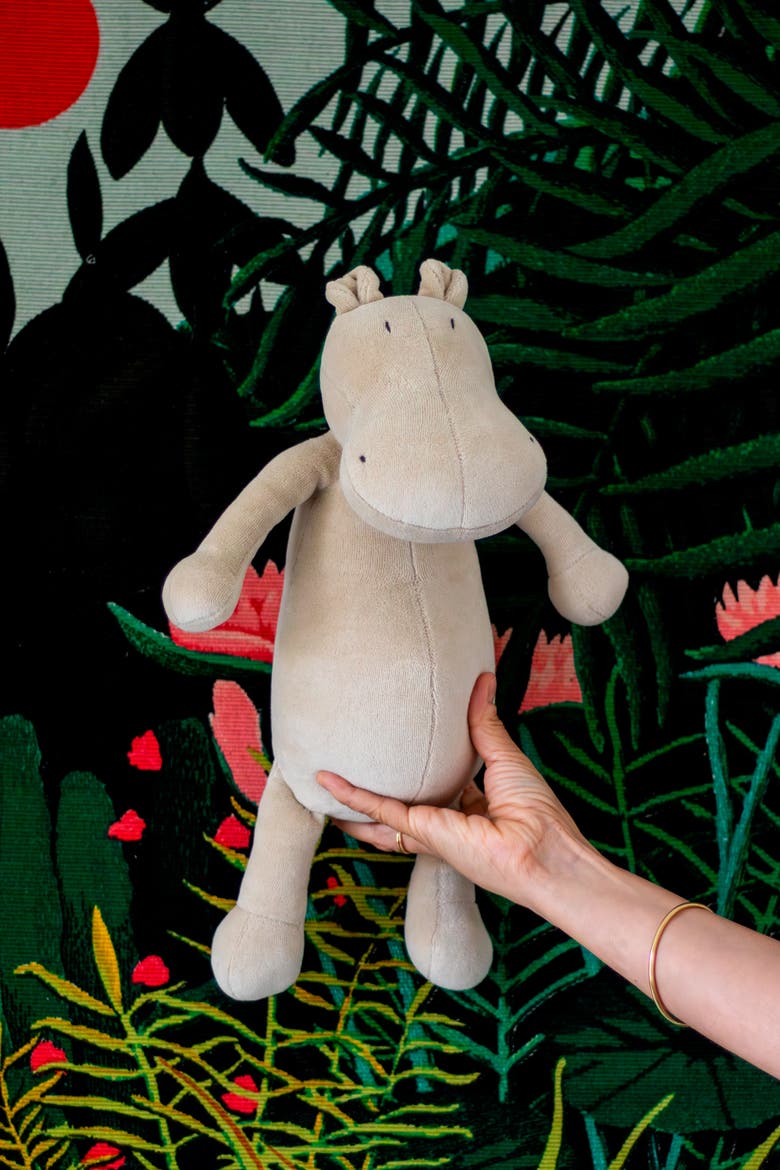 Momo, the Hippo stuffed animal, Alternate, color, Open Beige