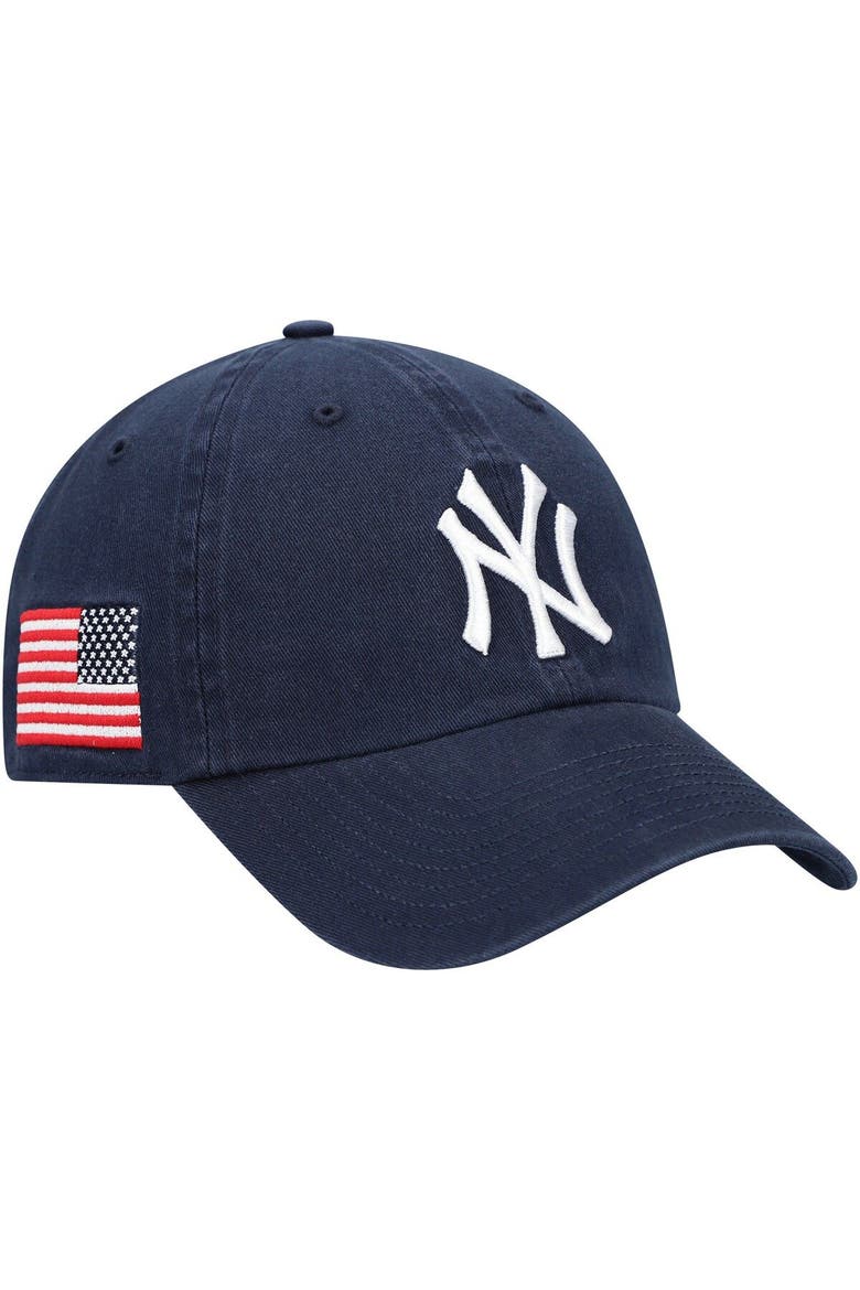 Men's '47 Navy New York Yankees Heritage Clean Up Adjustable Hat, Alternate, color, Navy