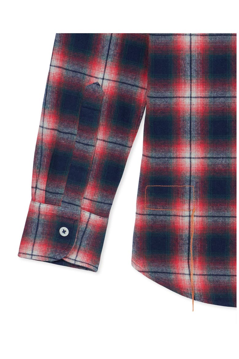 Check Flannel Shirt, Alternate, color, Red