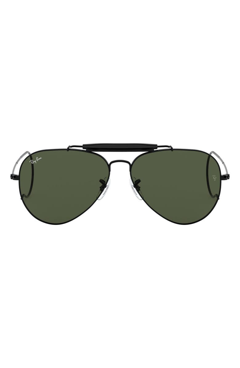 Ray-Ban 58mm Pilot Sunglasses, Main, color, 