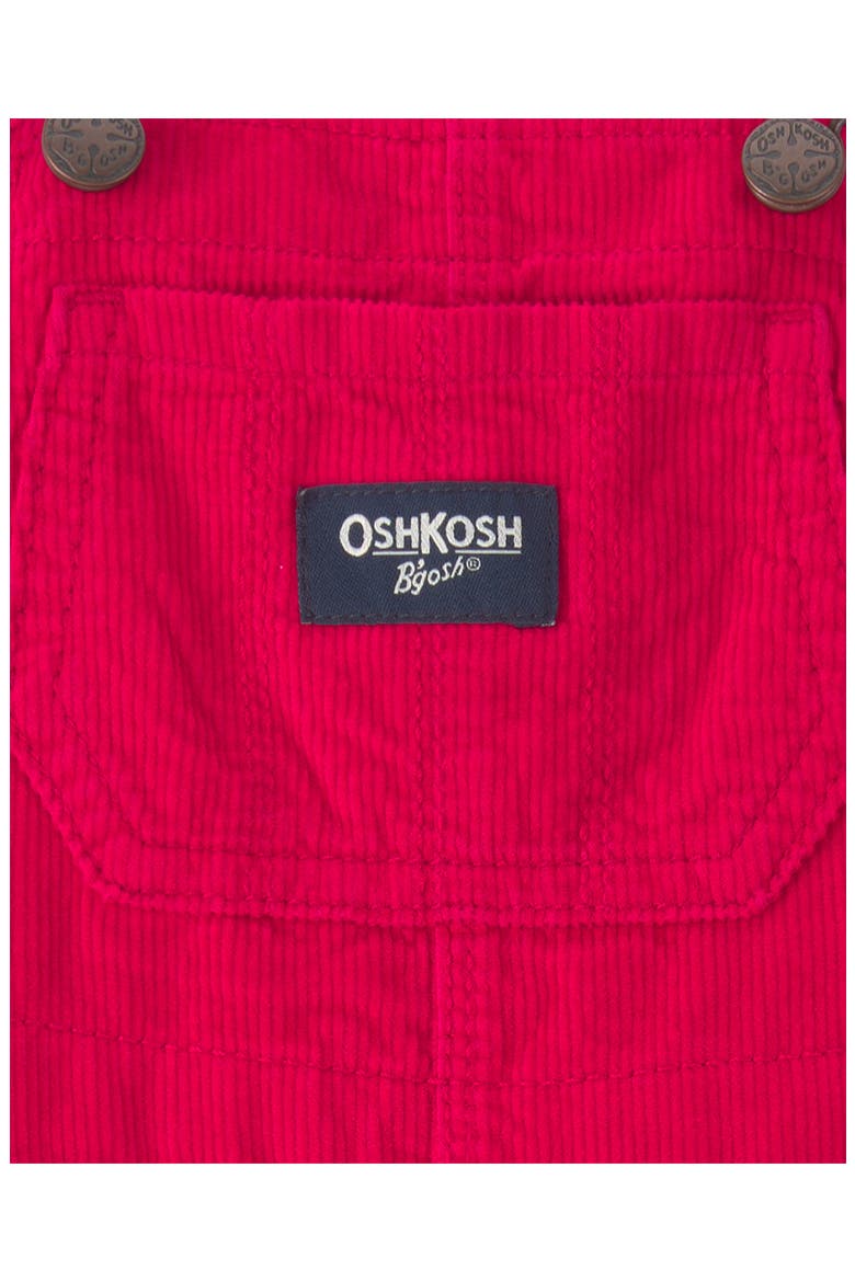 Cotton Corduroy Overalls, Alternate, color, RED CORD OVERALL