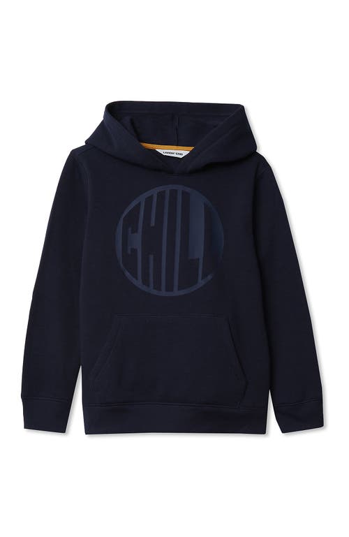 Lands' End Kids Fleece Pullover Hoodie In Black