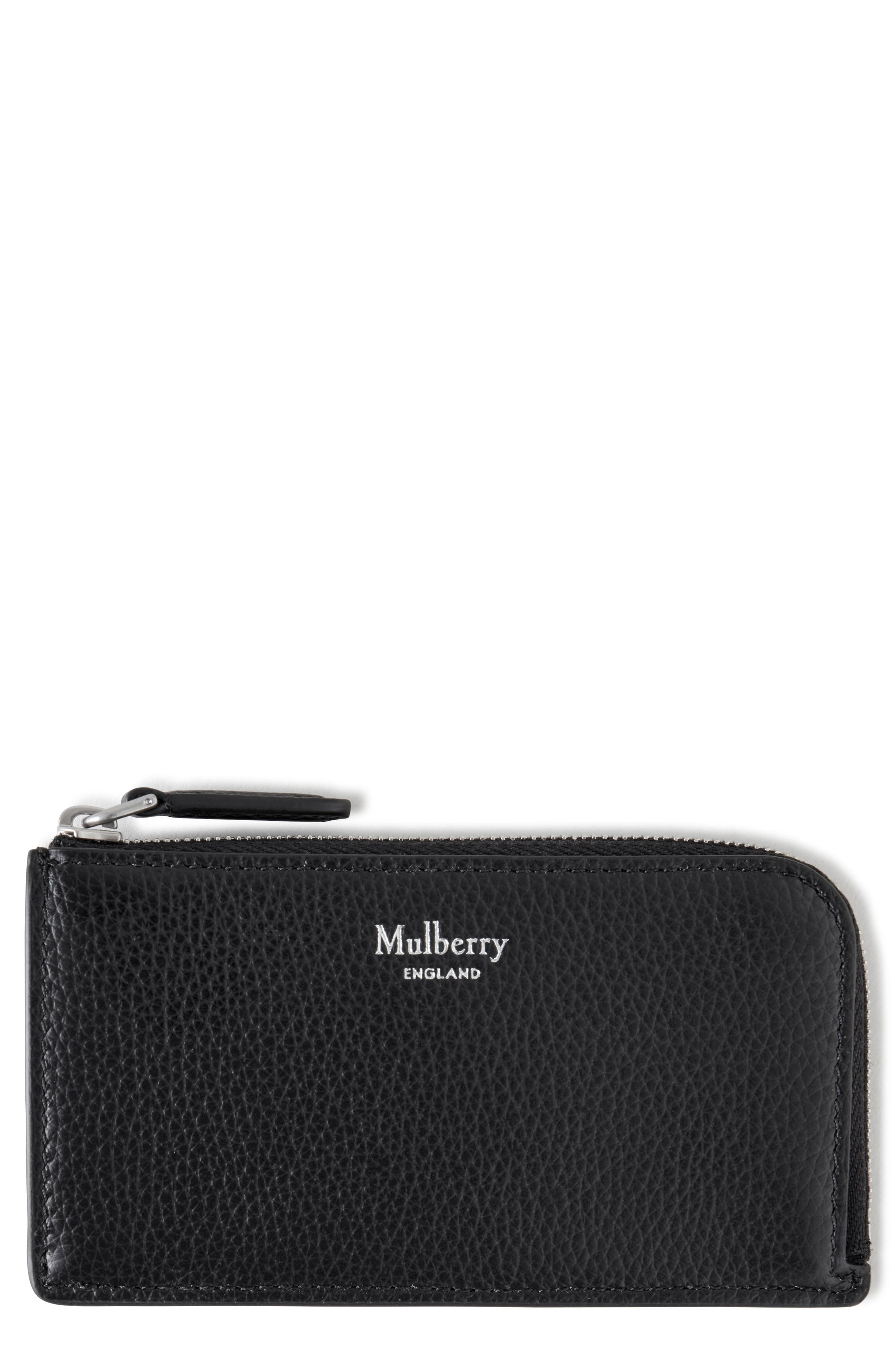 Mulberry Continental Leather Zip Pouch, Main, color, 