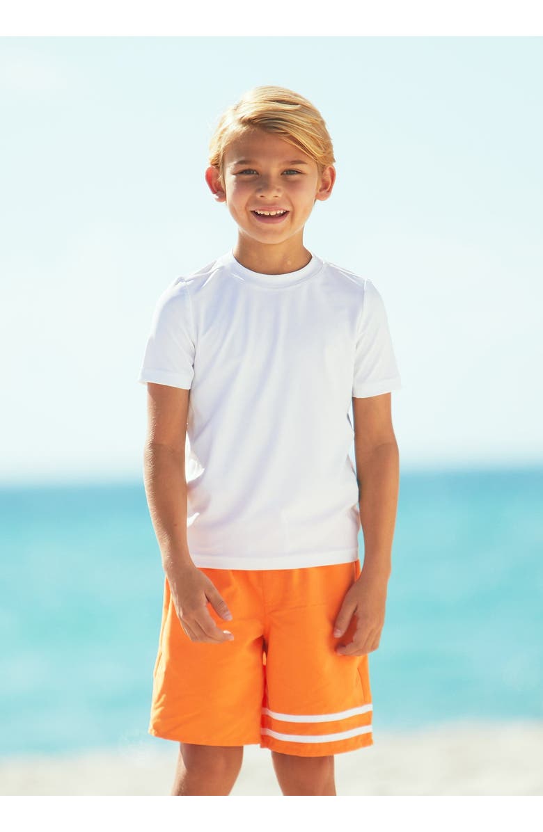 Cabana Life Boys Short Sleeve Rashguard, Alternate, color, White