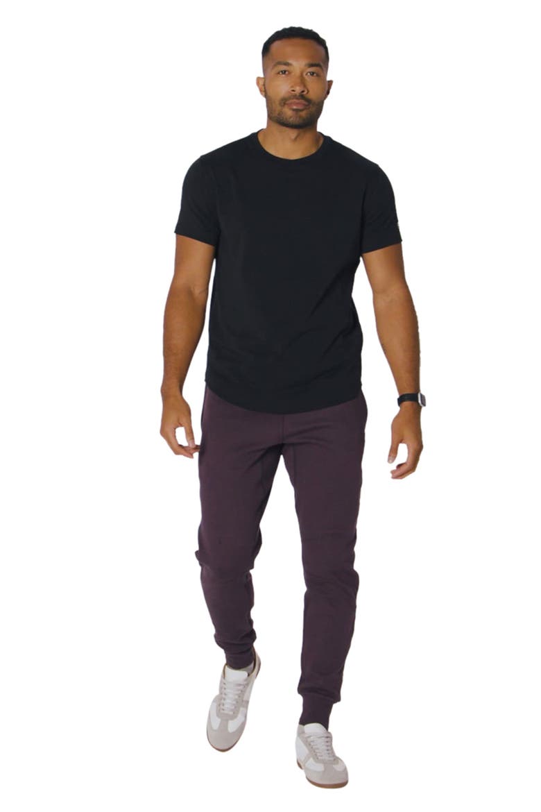 The 24-7 Tee Curved Hem, Alternate, color, Black