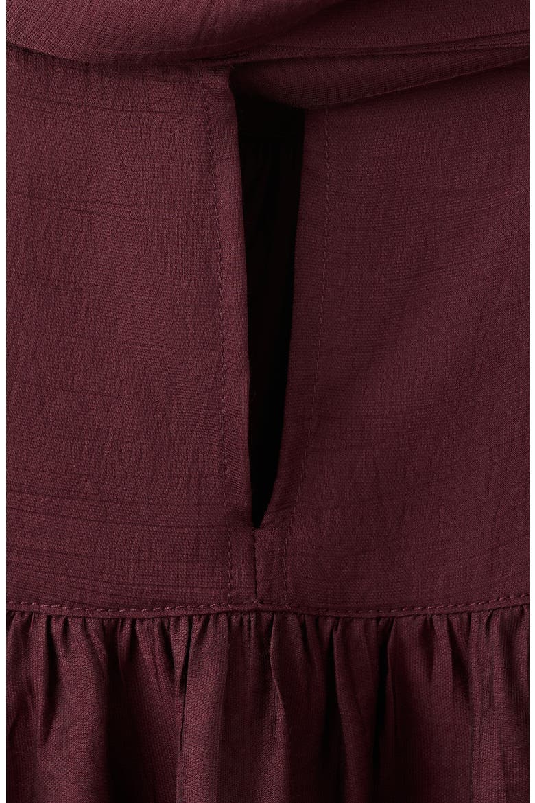 Scarf Top, Alternate, color, MAROON