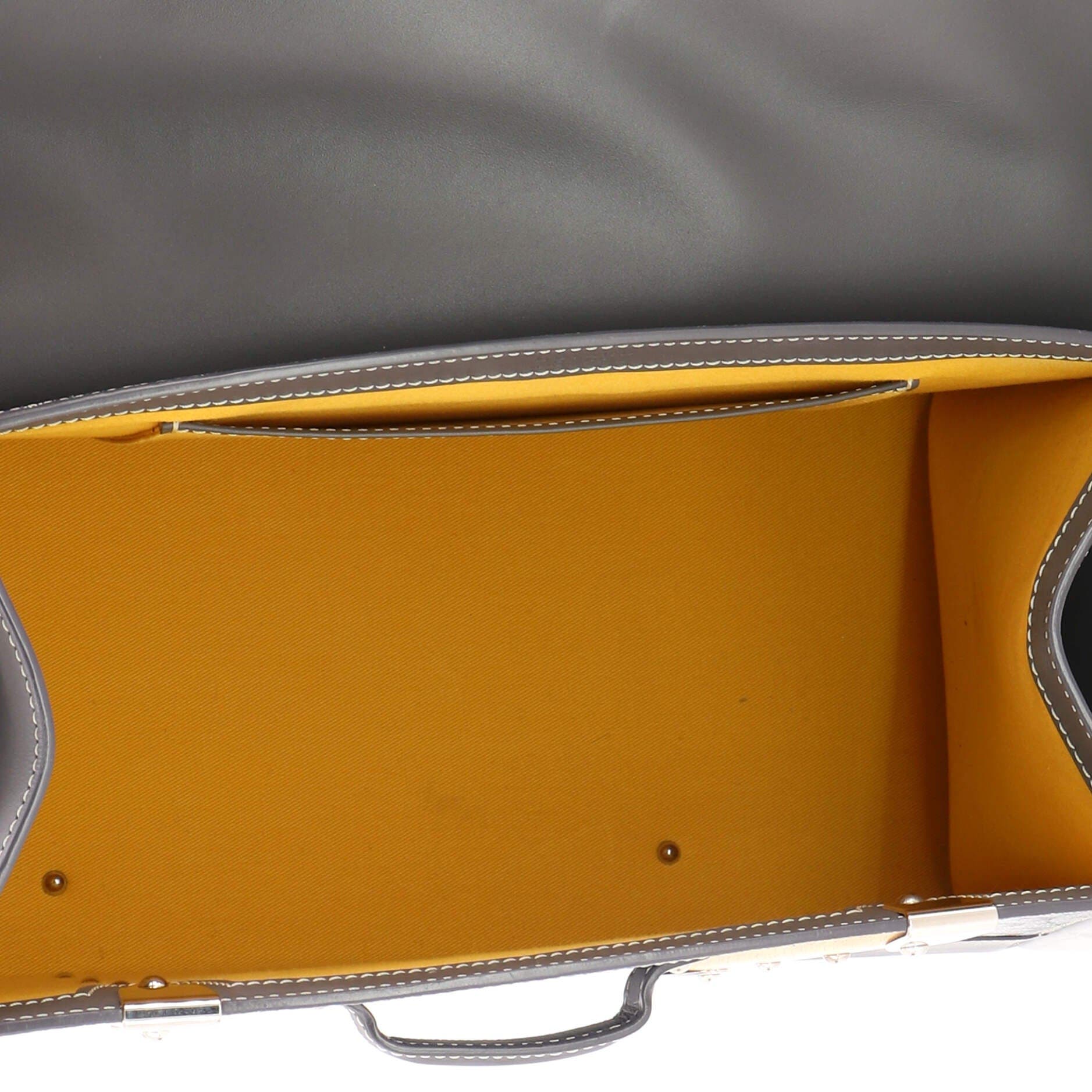 Saigon Top Handle Bag Coated Canvas with Leather MM, Alternate, color, Grey