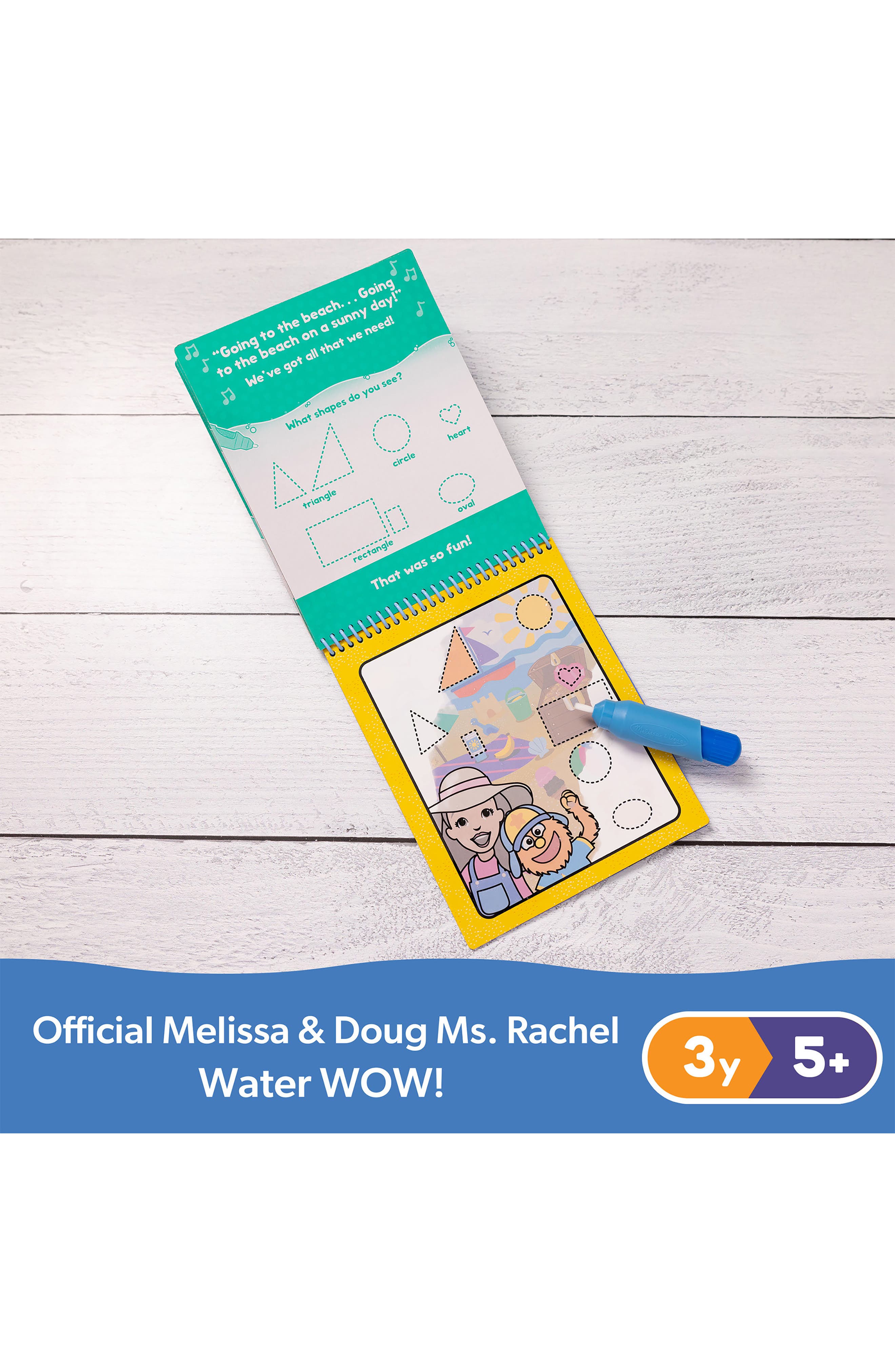 Melissa & Doug Ms. Rachel Water Wow! - Libro Da Colorare Ad Acqua Con Penna - Gioco Educativo Per Bambini