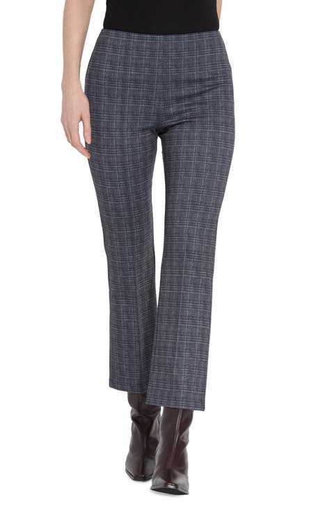 Elysse Plaid High Waist Ankle Pants