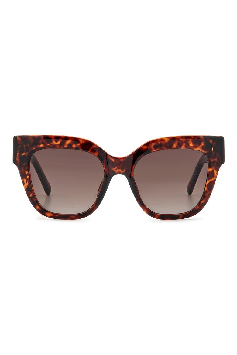 51mm Gradient Cat Eye Sunglasses, Main, color, HAVANA/ BROWN SF