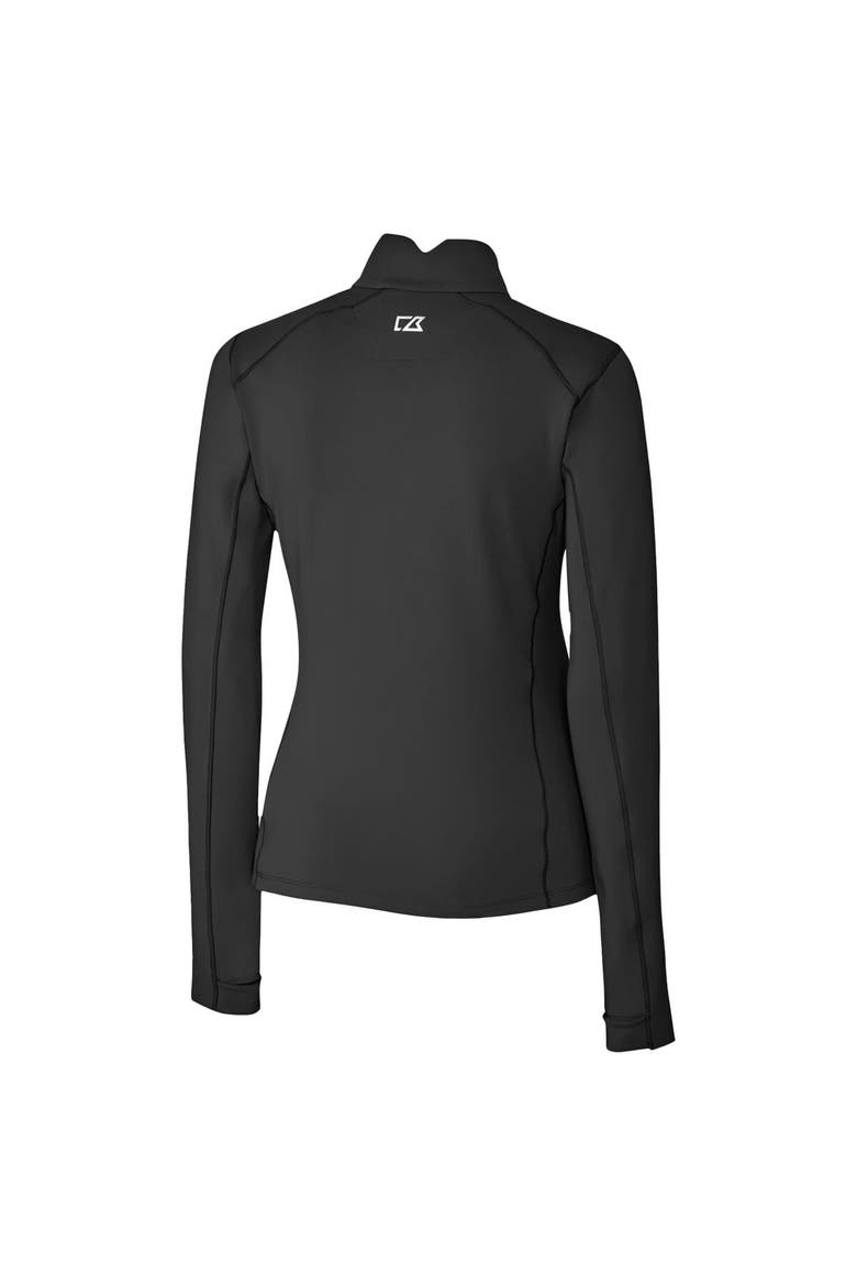Women's Cutter & Buck Black San Diego Padres City Connect Traverse Stretch Quarter-Zip Pullover Top, Alternate, color, Black