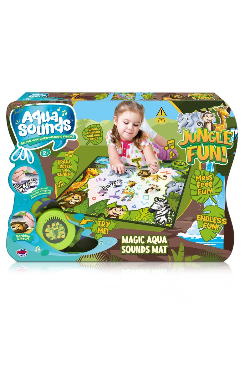 Aqua Sounds Magic Mat Jungle Adventure Water Drawing,Ages 2+, Main, color, Multicolored