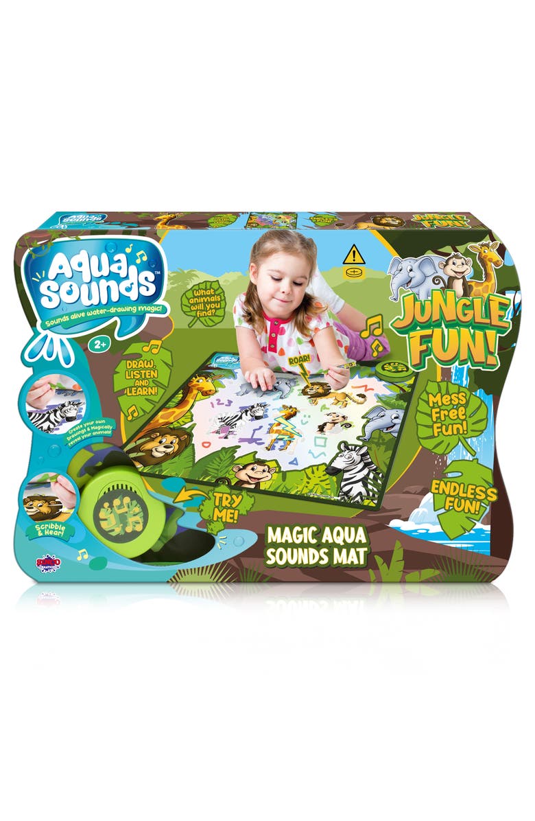 Sinco Aqua Sounds Magic Mat Jungle Adventure Water Drawing,Ages 2+, Main, color, Multicolored
