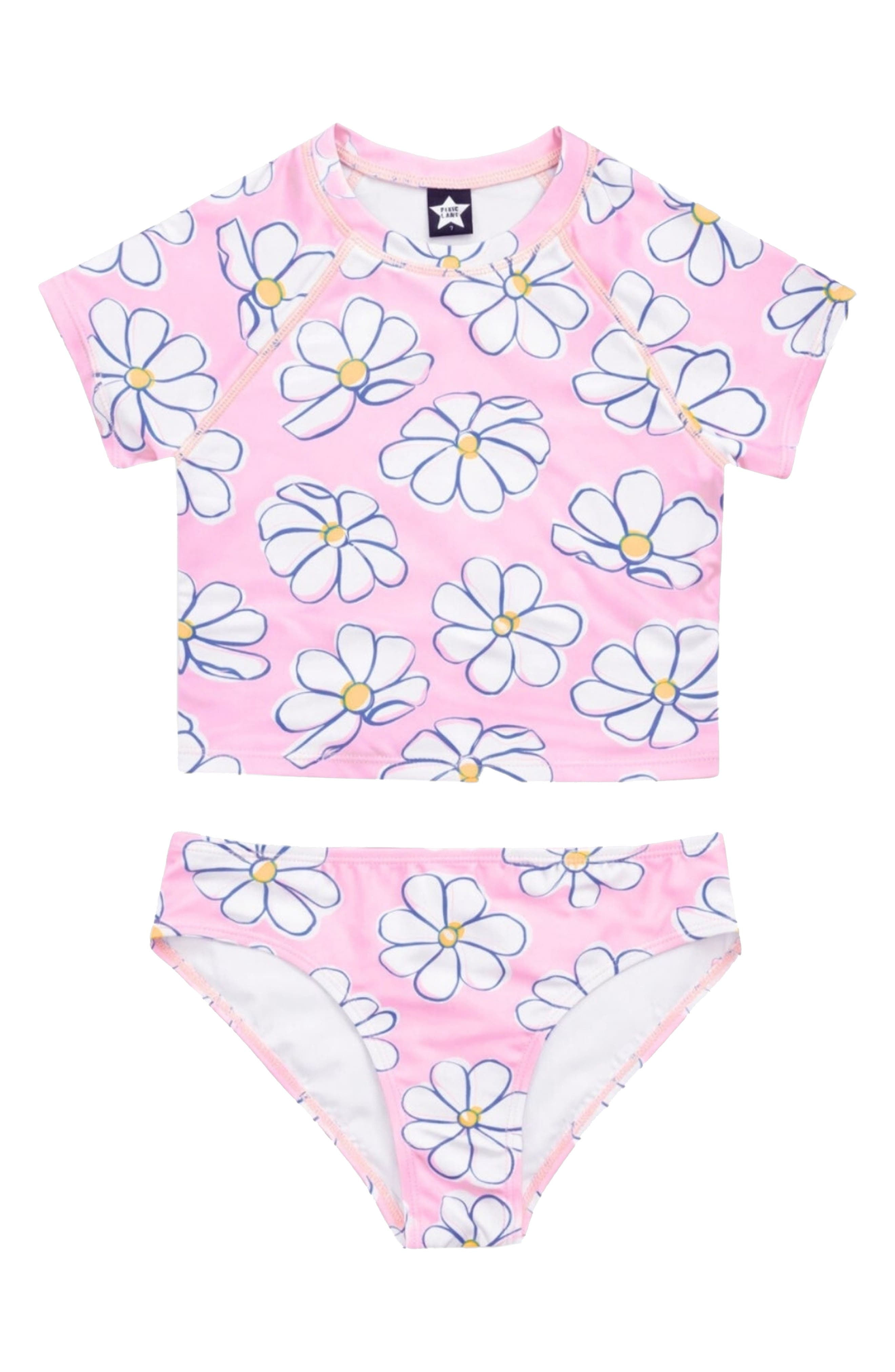 Kids' Short Sleeve Rashguard Swimsuit