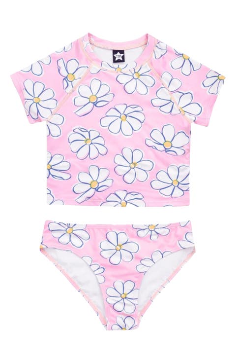 Kids' Short Sleeve Rashguard Swimsuit