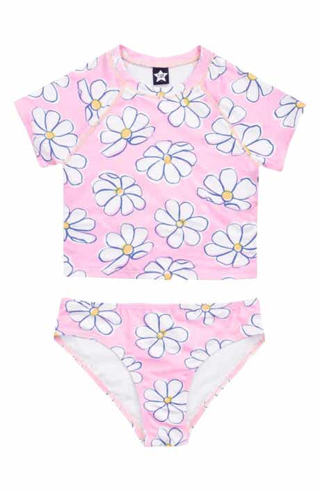 Kids' Short Sleeve Rashguard Swimsuit