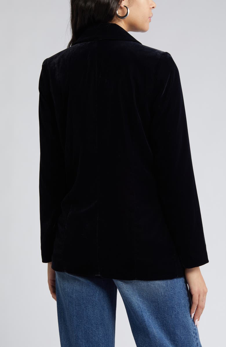 Open Edit Relaxed Velvet Blazer, Alternate, color,