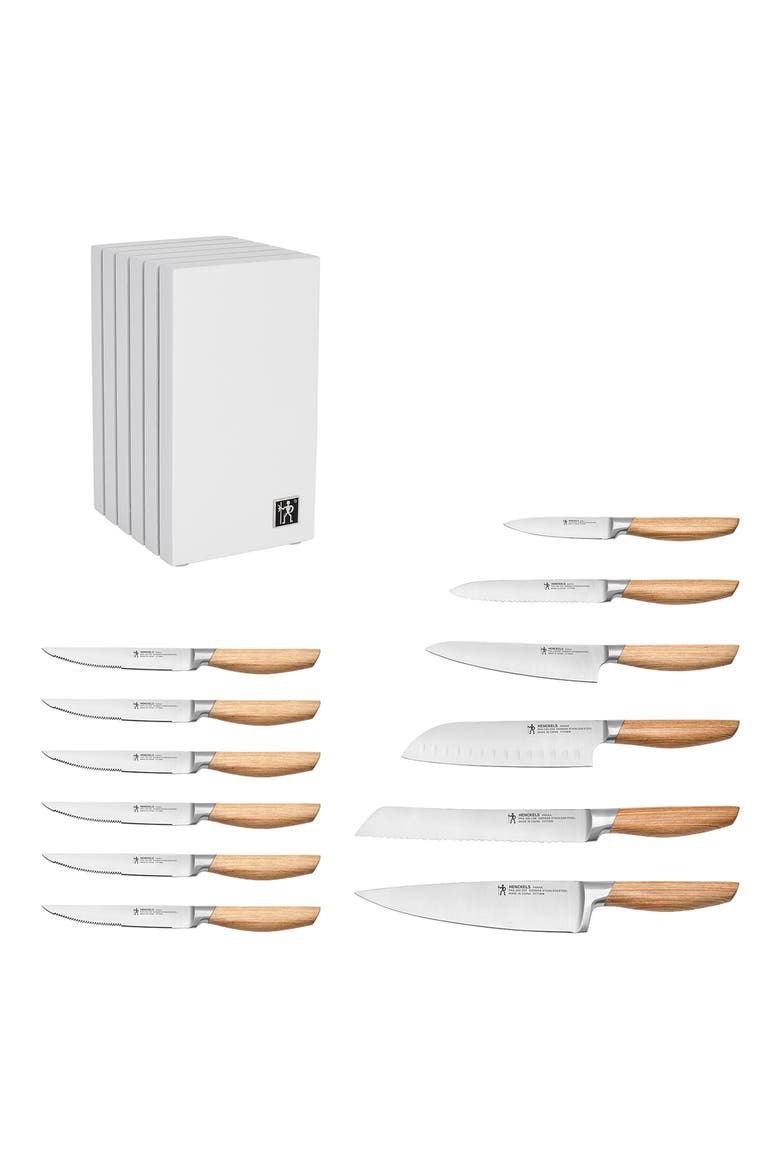 Pakka 13-Piece Knife Block Set, Alternate, color, WHITE