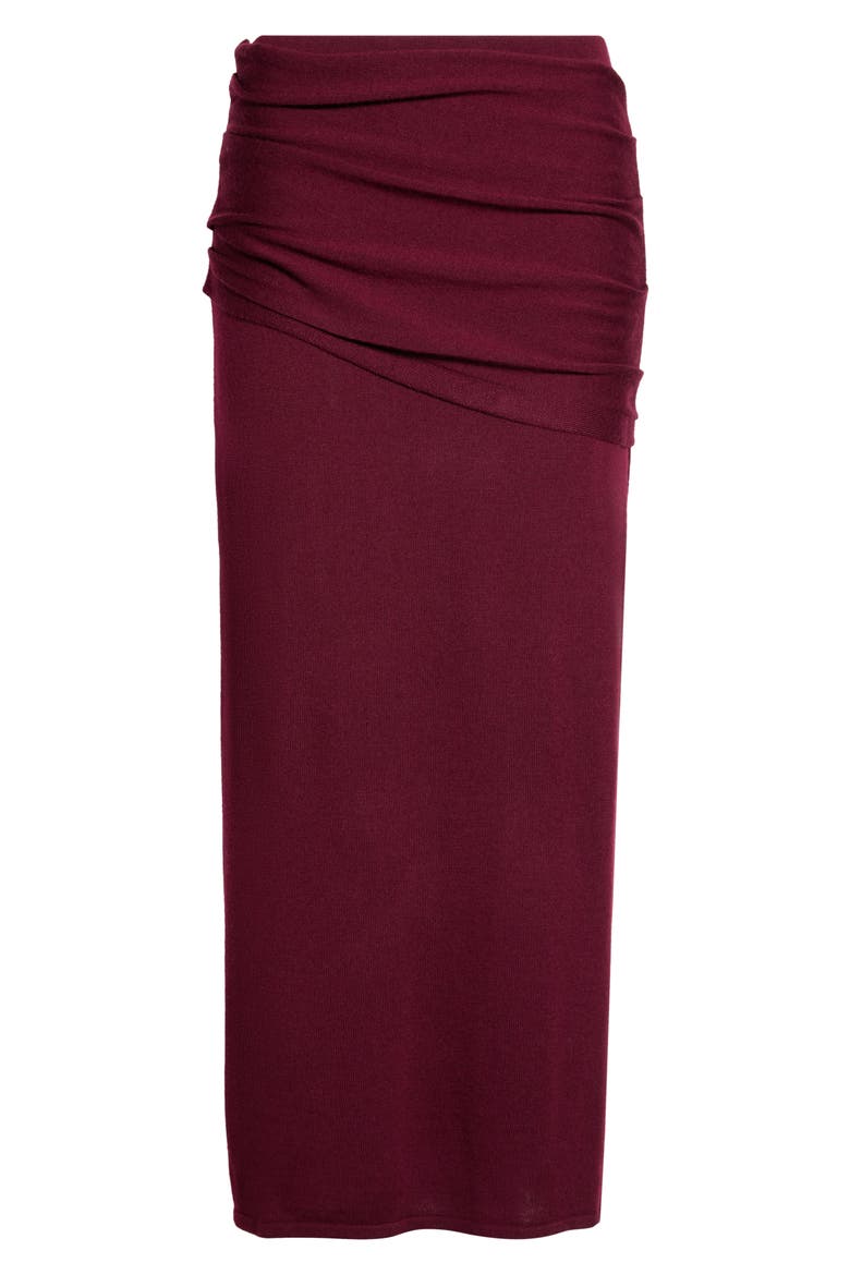 Wilma Merino Wool Skirt, Main, color, PINOT