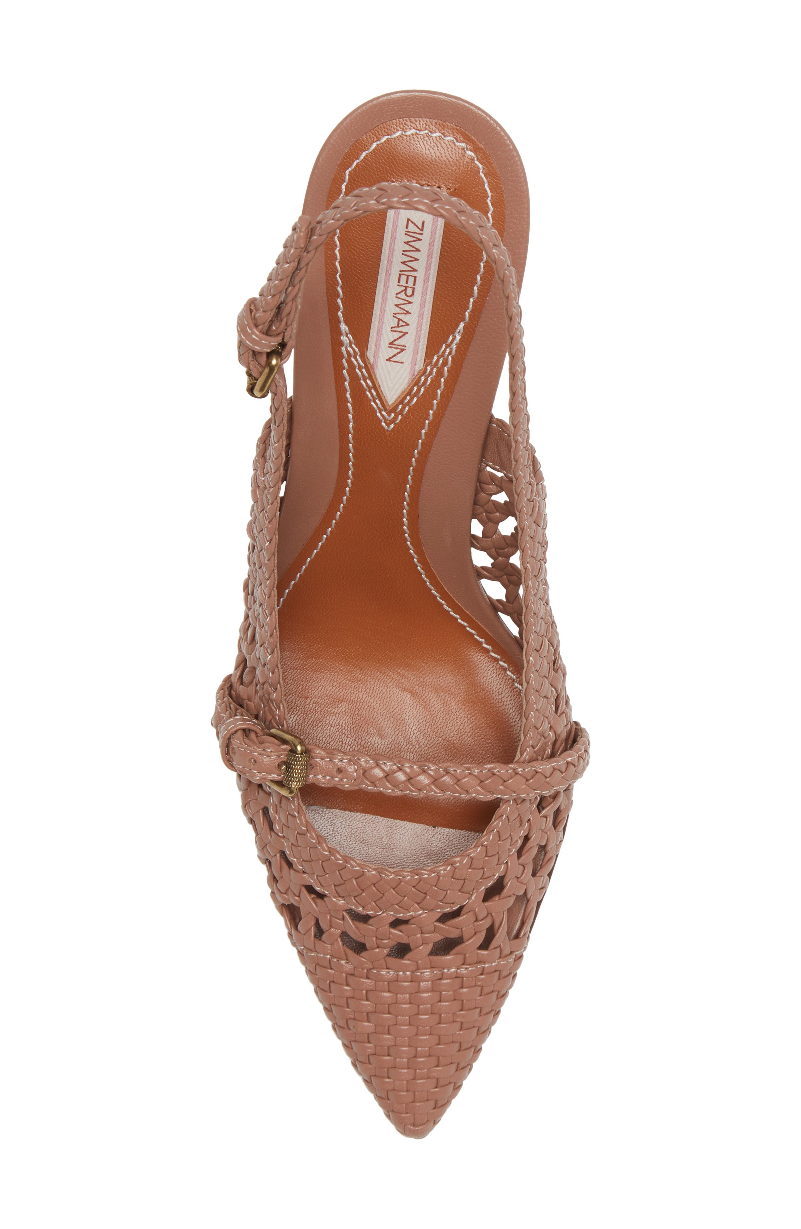 Zimmermann Woven Slingback Pump, Alternate, color, 