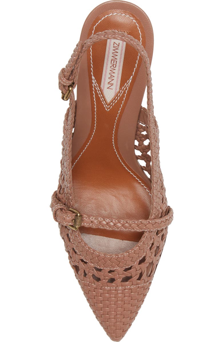 Zimmermann Woven Slingback Pump, Alternate, color,