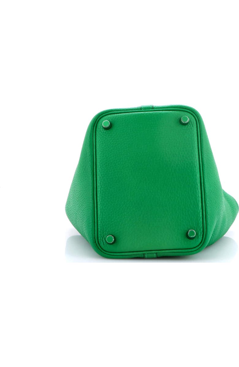 Pre-Owned Hermes Monochrome Picotin Lock Bag Clemence PM, Alternate, color, Green