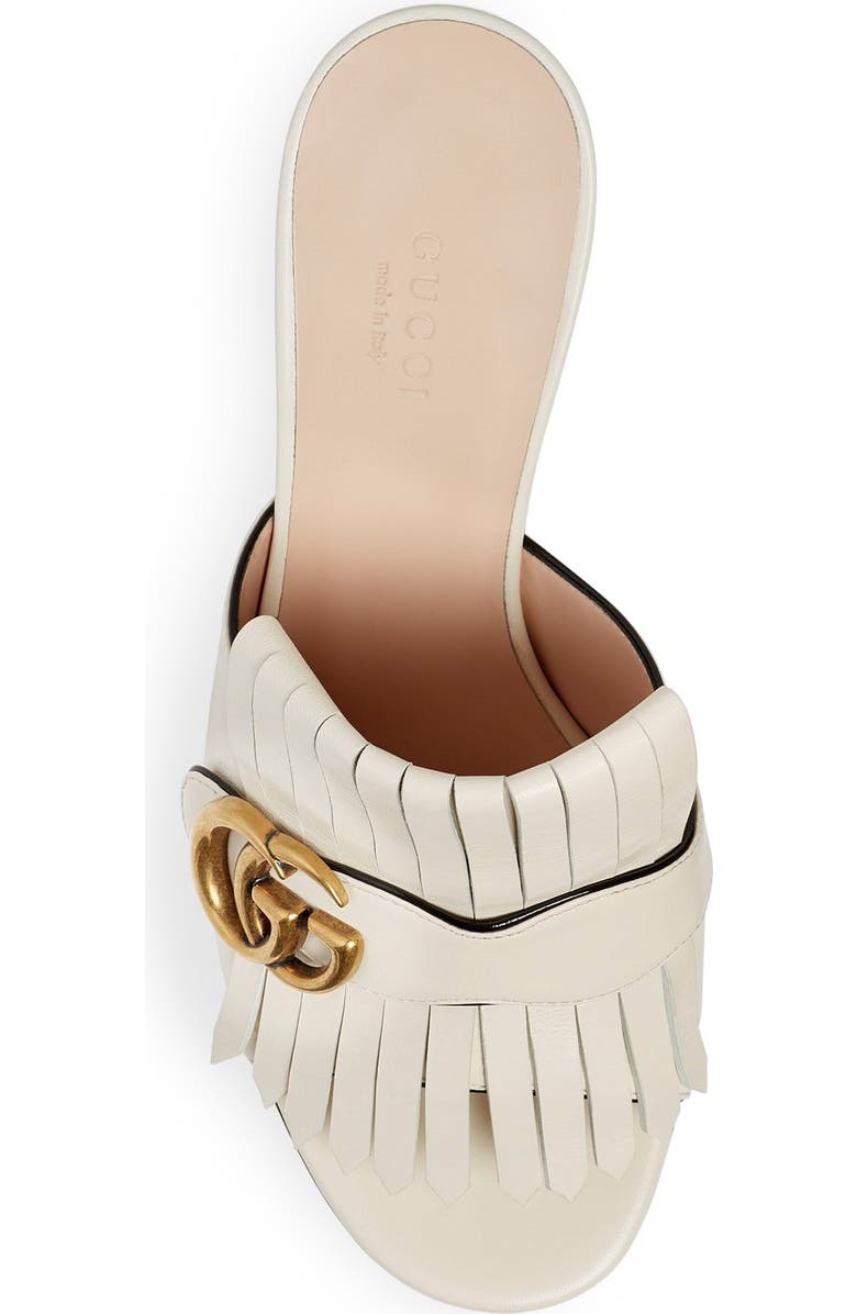 Gucci GG Kiltie Fringe Slide Sandal, Alternate, color,