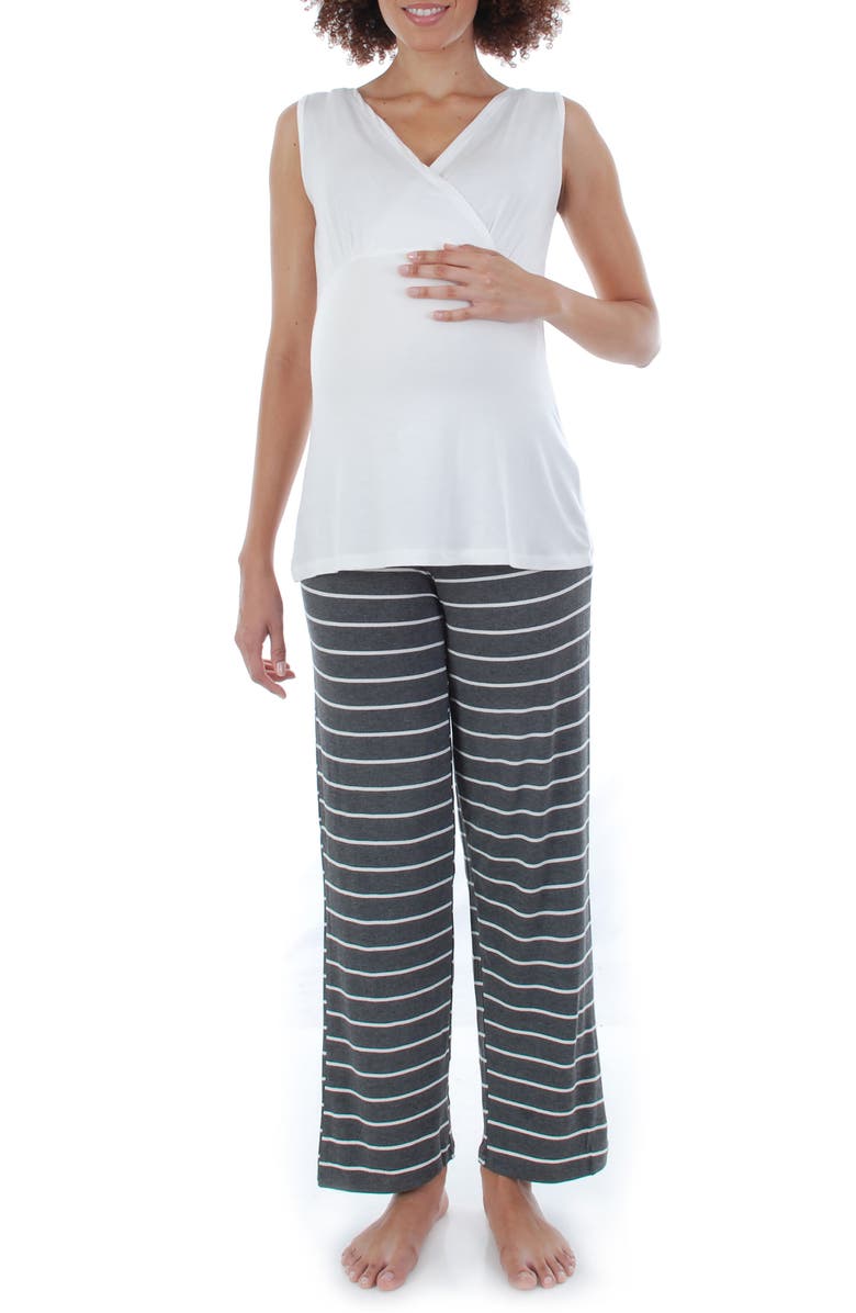 Everly Grey Analise During & After 5-Piece Maternity/Nursing Sleep Set, Main, color,