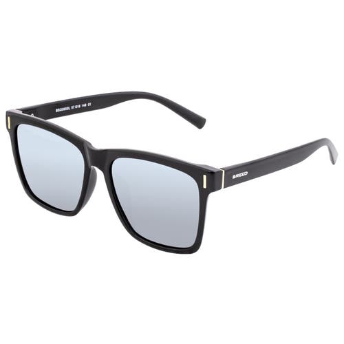 Breed Pictor Polarized Sunglasses In Black/silver