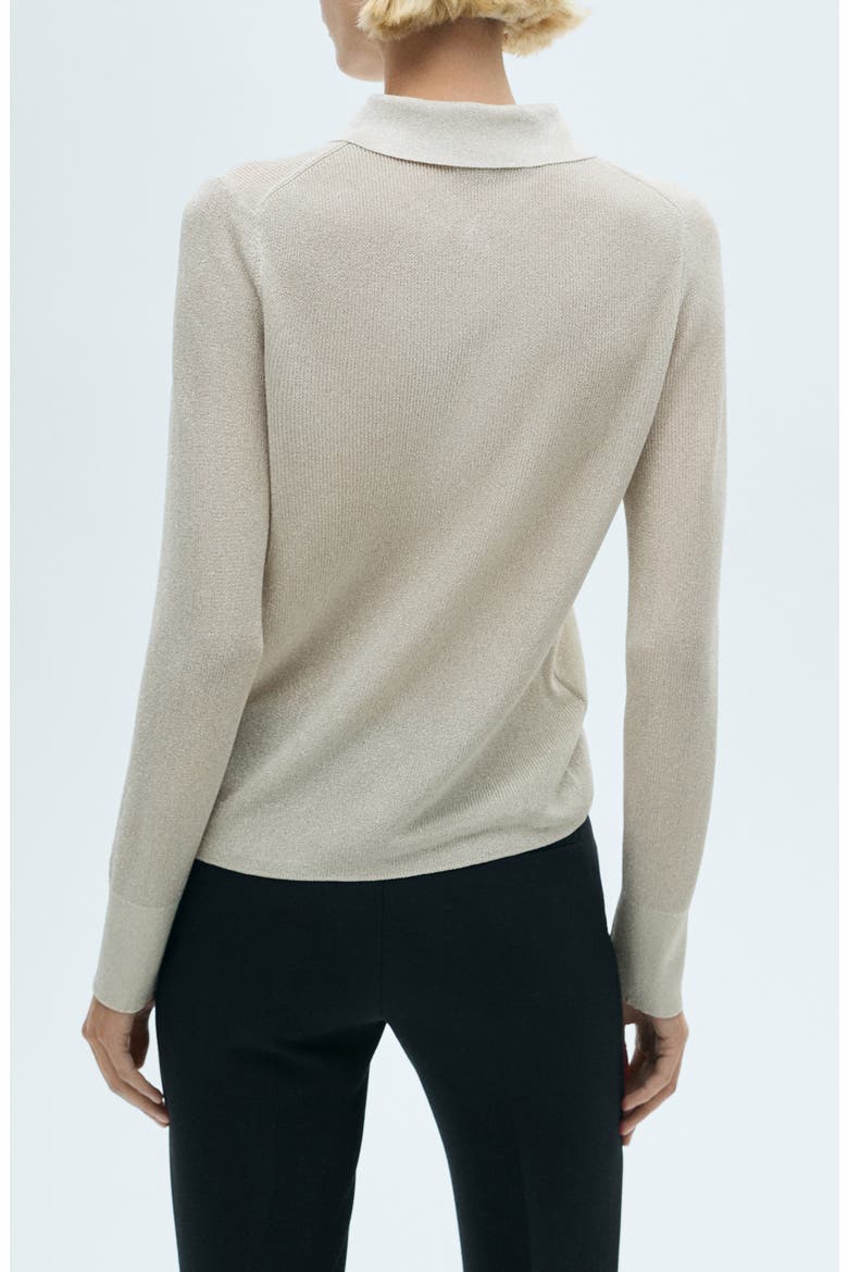 Metallic Button-Up Shirt, Alternate, color, SILVER