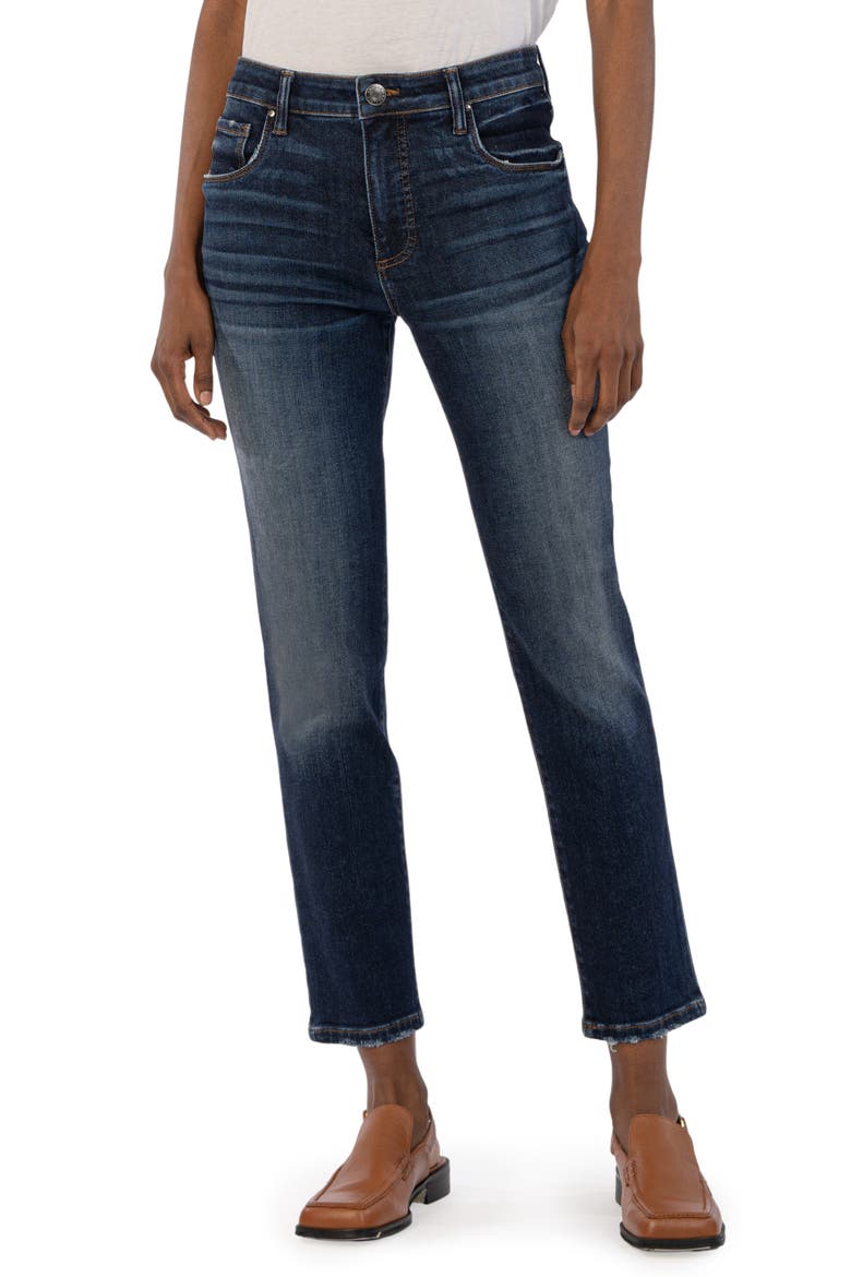 Reese Fab Ab High Waist Ankle Slim Straight Leg Jeans, Main, color, ENCHANTMENT W/D