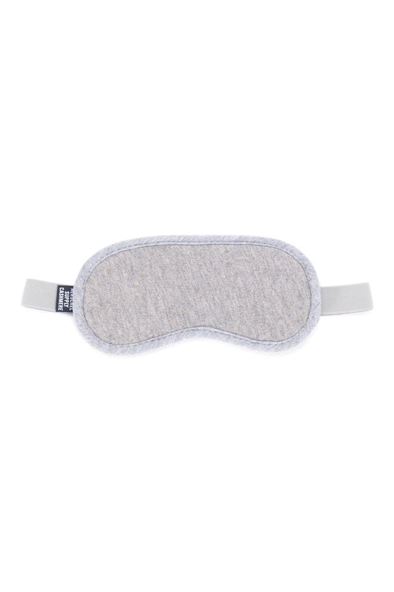 Cashmere Eye Mask, Alternate, color, HEATHERED GREY