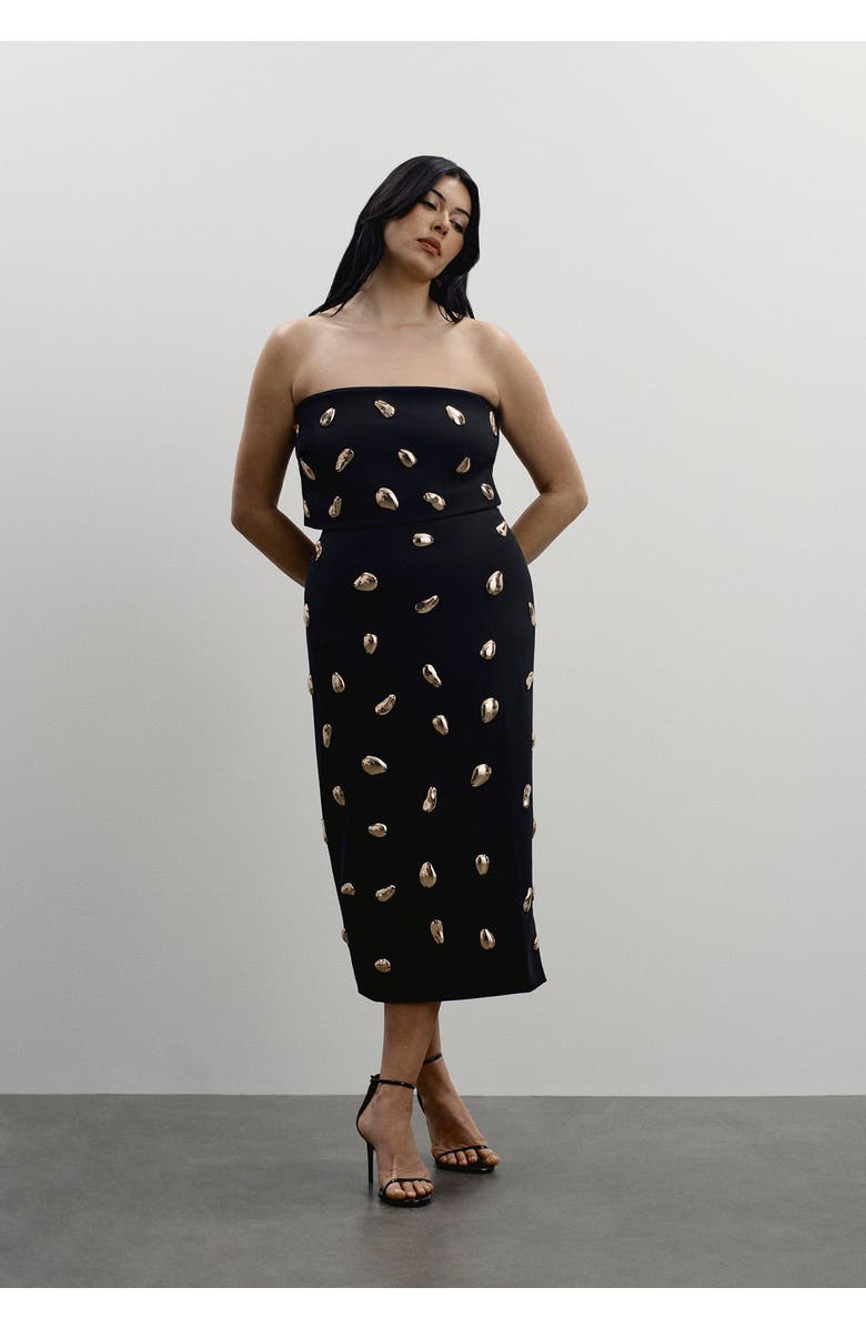 11 Honoré Embellished Strapless Top, Alternate, color, Black Beauty