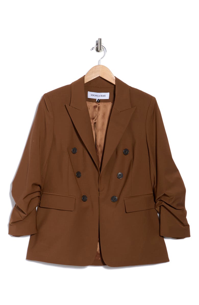 Veronica Beard Beacon Dickey Jacket, Alternate, color, Whisky