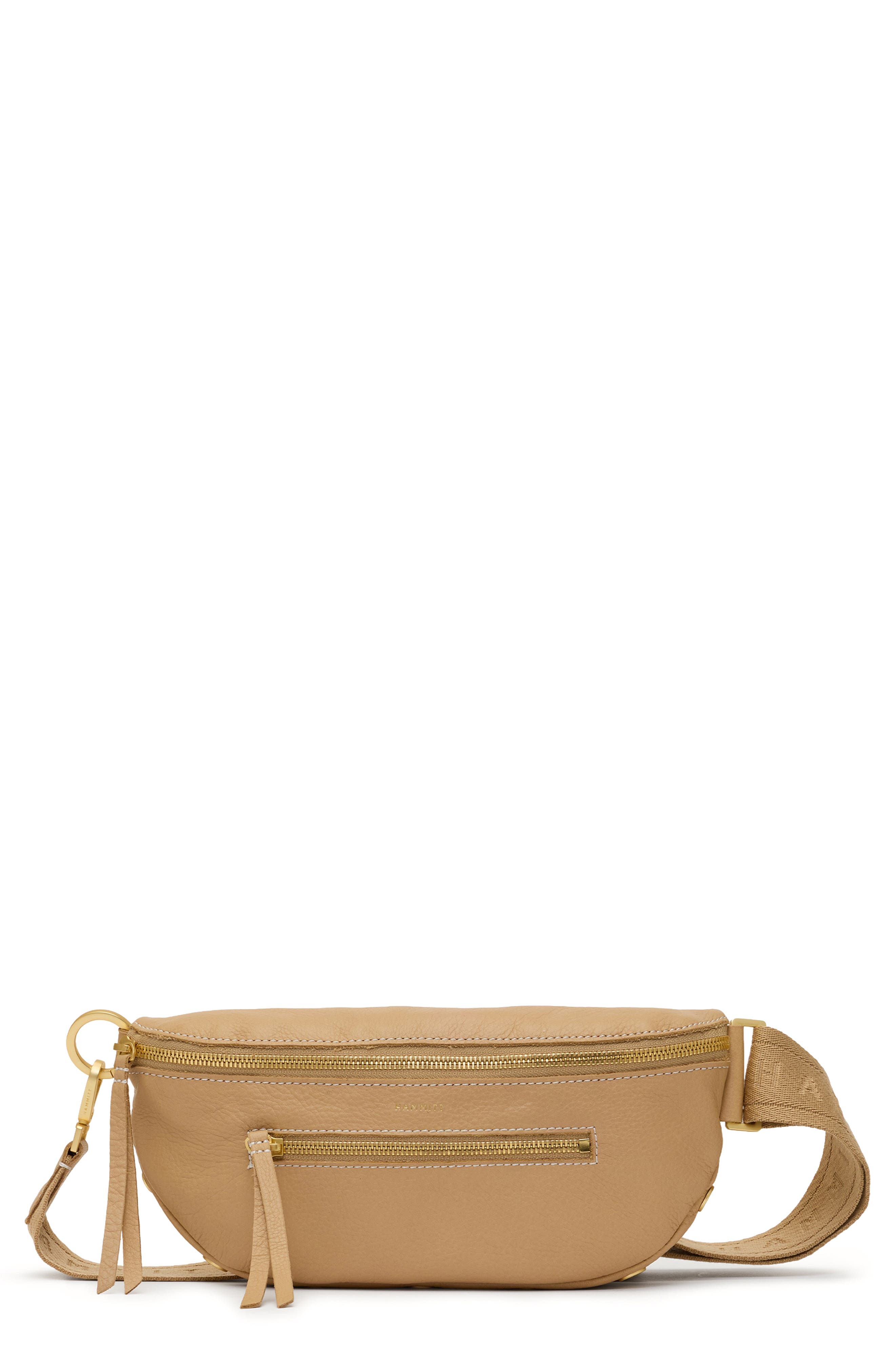 HAMMITT Medium Charles Crossbody Bag, Main, color, Toasty Sand/ Brushed Gold